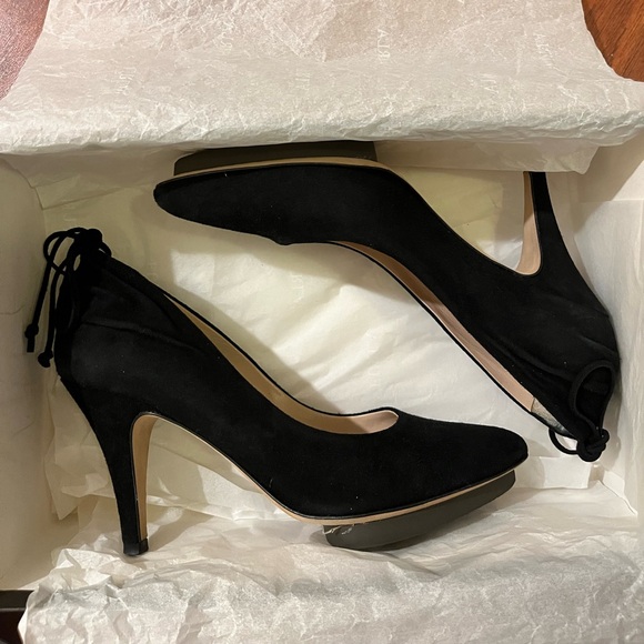 Furla Black Suede Pumps Great Condition - Picture 11 of 11